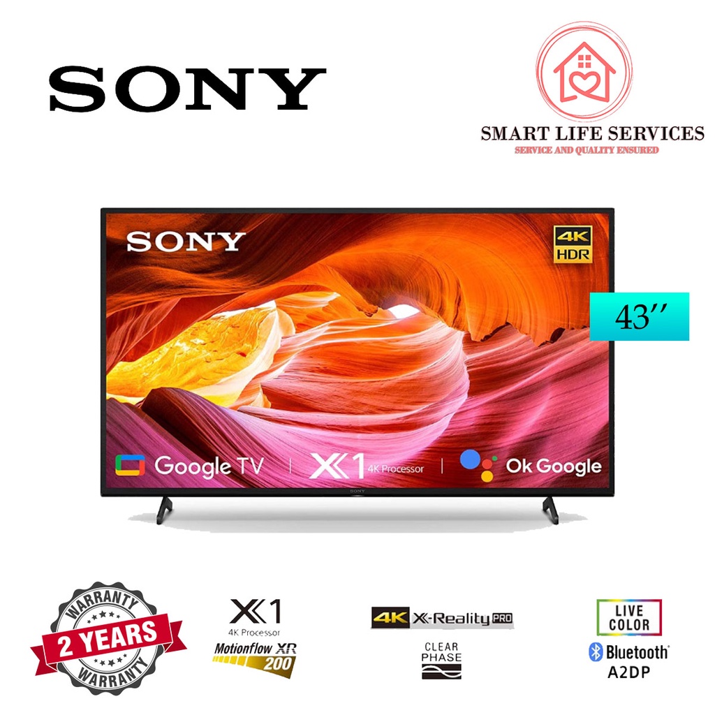 SONY UHD 4K GOOGLE TV 43/50/55/65 INCH (KD43X75K/KD50X75K/KD55X75K ...