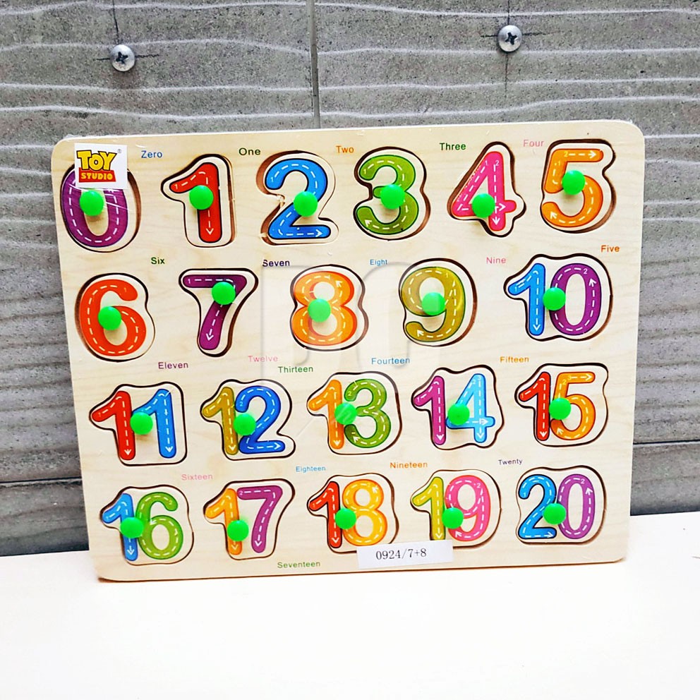 Children 's Educational Toys Number Puzzle Small Wooden Wooden Puzzle