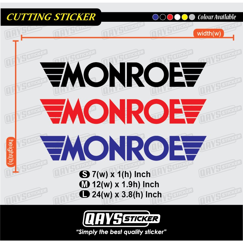 Custom sticker MONROE #customsticker #outdoorsticker #cuttingsticker # ...