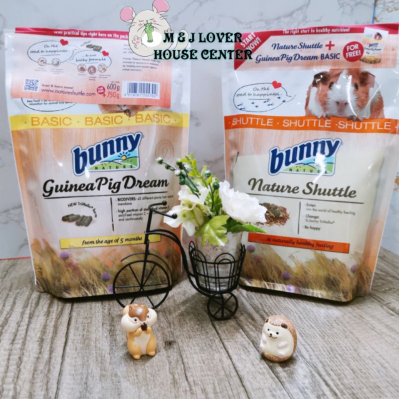【READY STOCK】BUNNY NATURE Guinea Pig Dream Shuttle 600g with Basic
