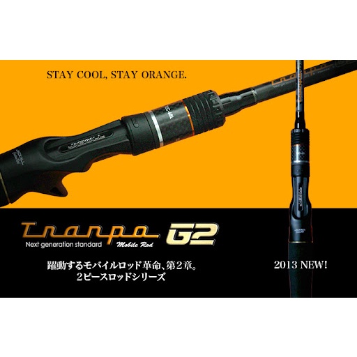 Jackall Rod Baitcast BC Tranpo G2 T2C-610M 2 Piece Joint Fishing Rod ...
