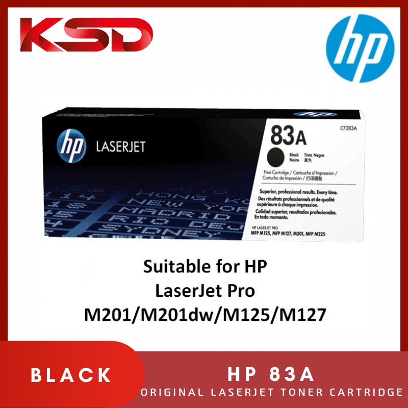 Hp 83a Black Original Laserjet Toner Cartridge Cf283a Shopee Malaysia 