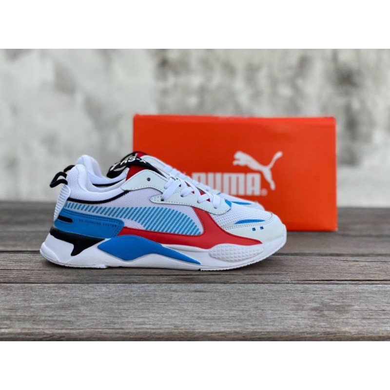 Puma rsx white on sale red