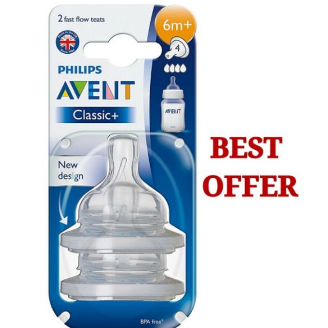 Avent best sale teat 4