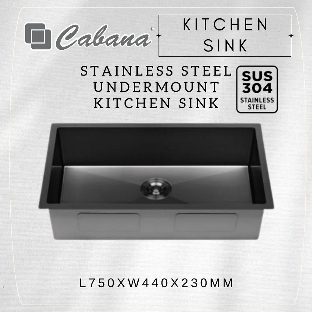 Cabana Undermount 1 2mm Thick Single Bowl 304 Stainless Steel Home