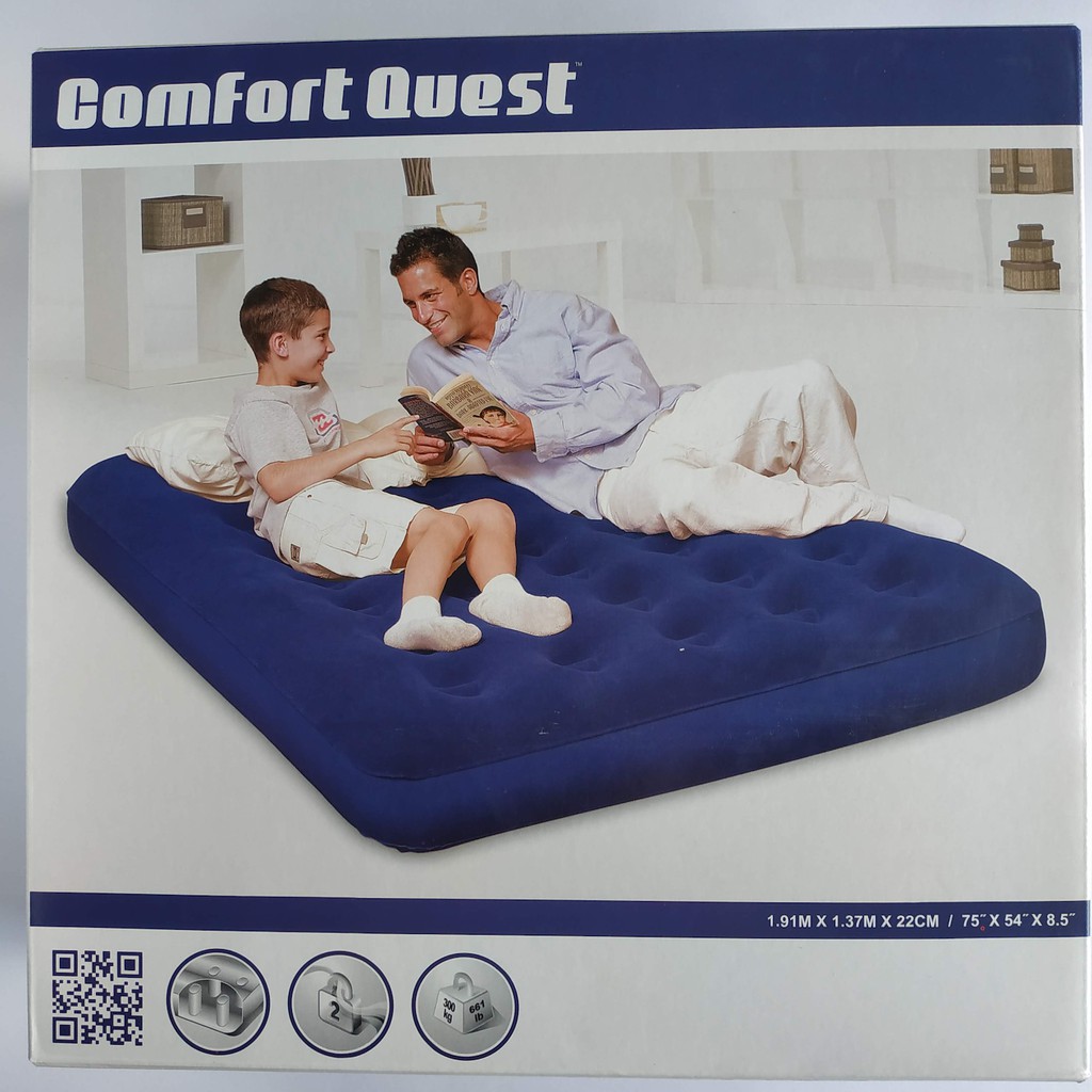 Motel Piraat Verschrikkelijk ORIGINAL BESTWAY 2 Person COMFORT QUEST Inflatable Double Camping Flocked Air  Bed Airbed Mattress Tilam Angin Besar | Shopee Malaysia