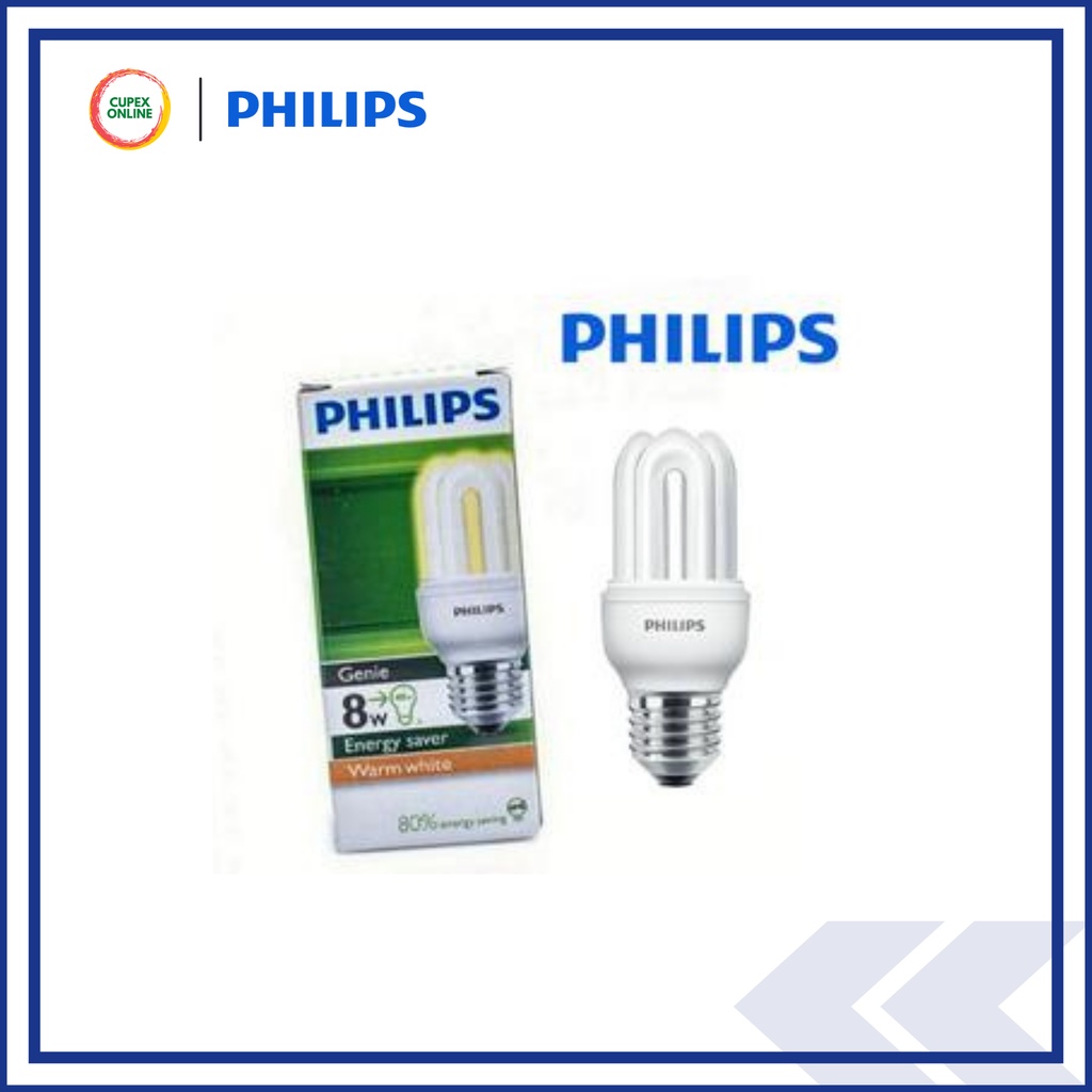 PHILIPS Genie Light Bulb 8W/11W/14W/18W E27 (2700K/6500K) Warm White ...