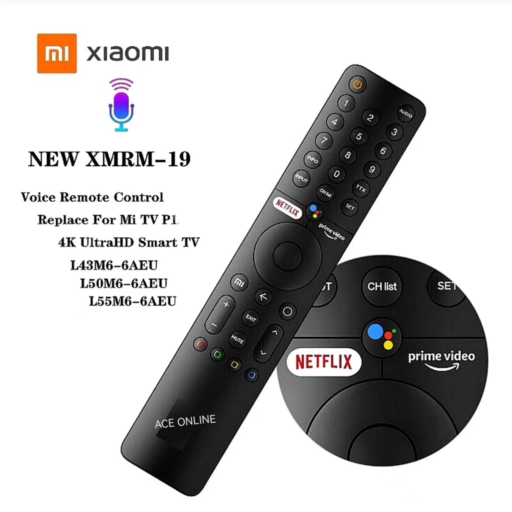 Fit For MI TV 4S L55M5-5ARU Mi TV 4A Remote Control with Google Assistant  Voice Search Bluetooth Replacement Hot XMRM-007