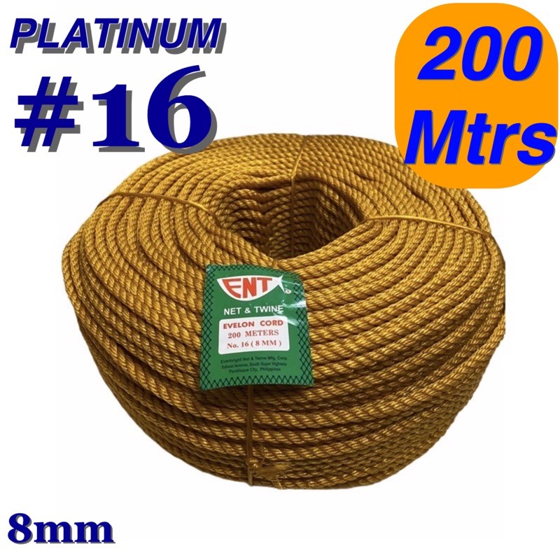 200Mtrs. ENT Rope 16 Twine (8mm) Sold per 200m roll tali lubid | Shopee ...