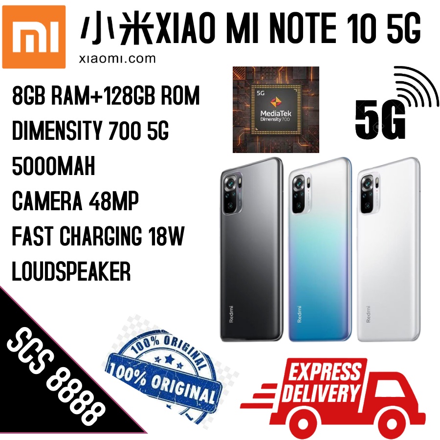 spesifikasi redmi note 10 5g ram 8 128