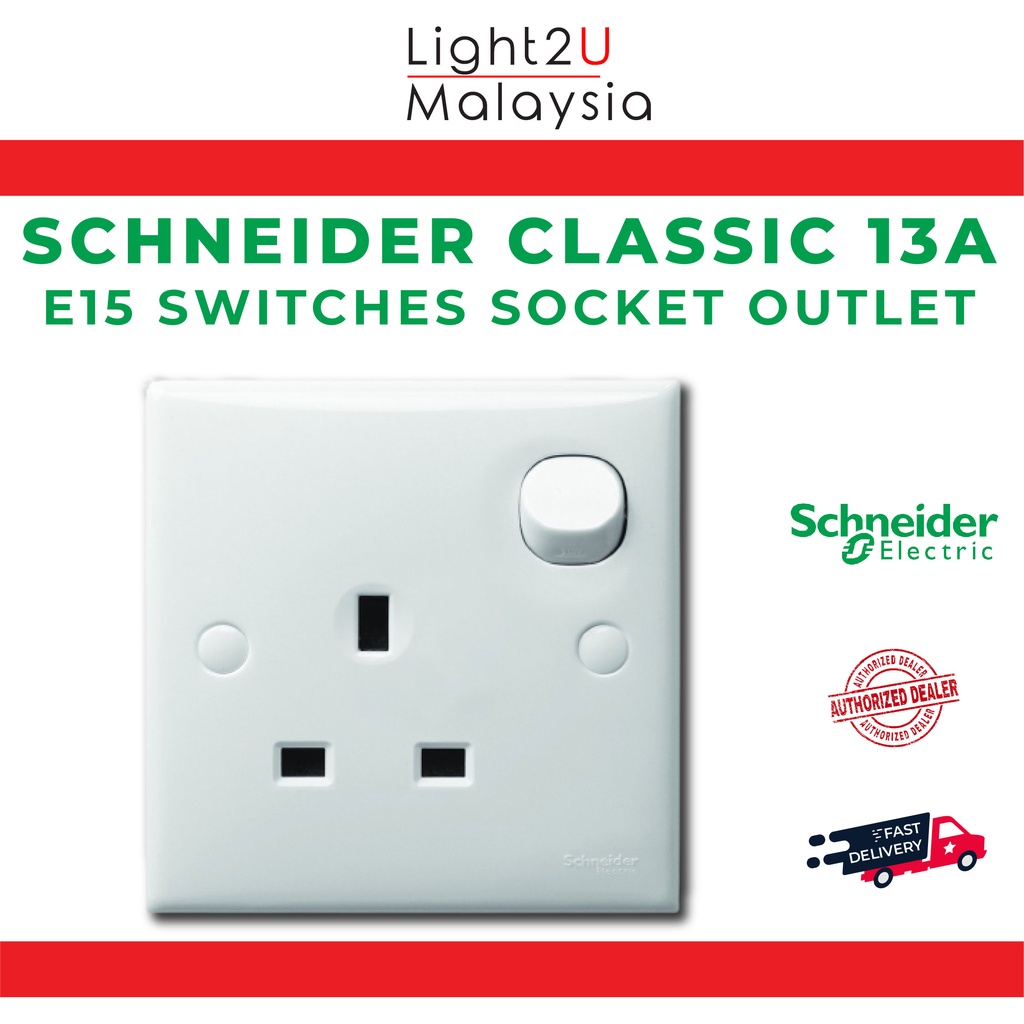 Schneider Classic 13A E15 Switched Socket Outlet | Shopee Malaysia
