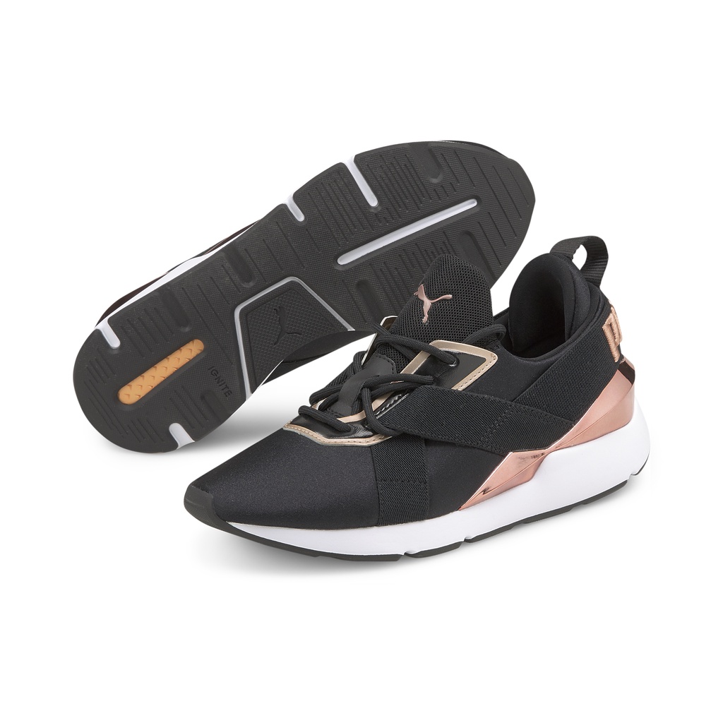 PUMA Muse X3 Metallic Wn s Puma Black Puma White Rose Gold Adult Female 37513101 100 AUTHENTIC Shopee Malaysia