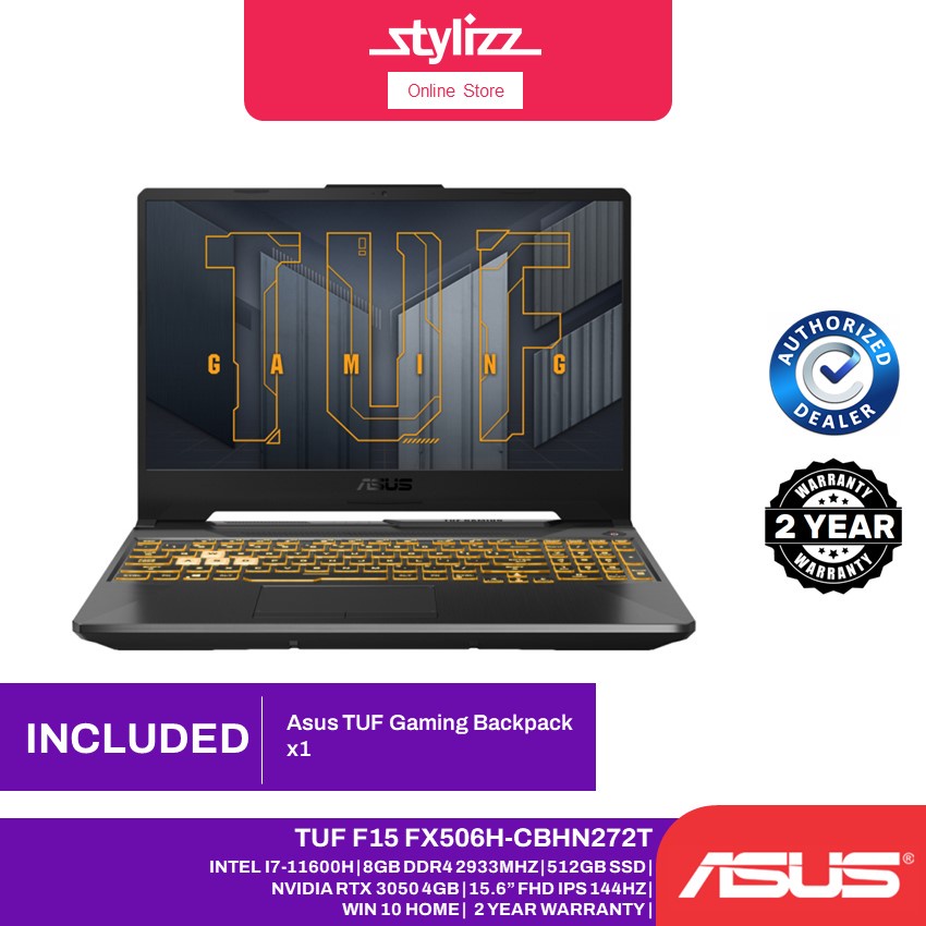 Asus Tuf Gaming F15 Notebook Fx506h Cbhn272t Intel I7 11600h 8gb Ram 512gb Ssd Rtx3050 4gb 7151