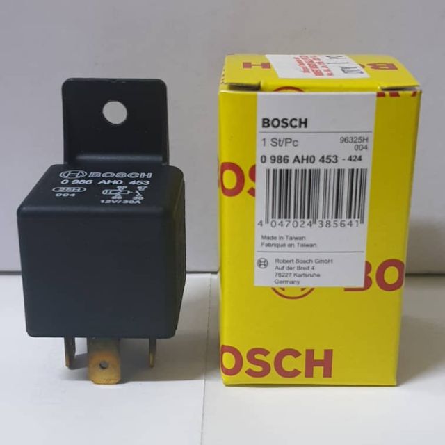 Bosch Original Universal Automotive Car 4 pin Mini Relay 12v 30A