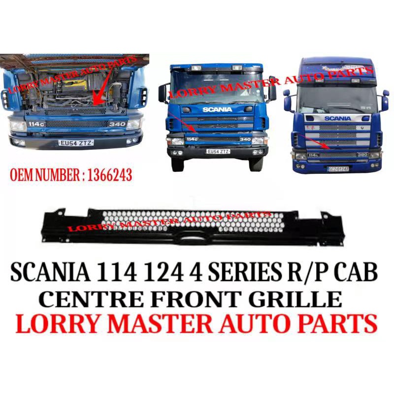 LOWER CENTRE GRILLE SCANIA 114 124 4 SERIES R/P CAB 1366243 | Shopee ...