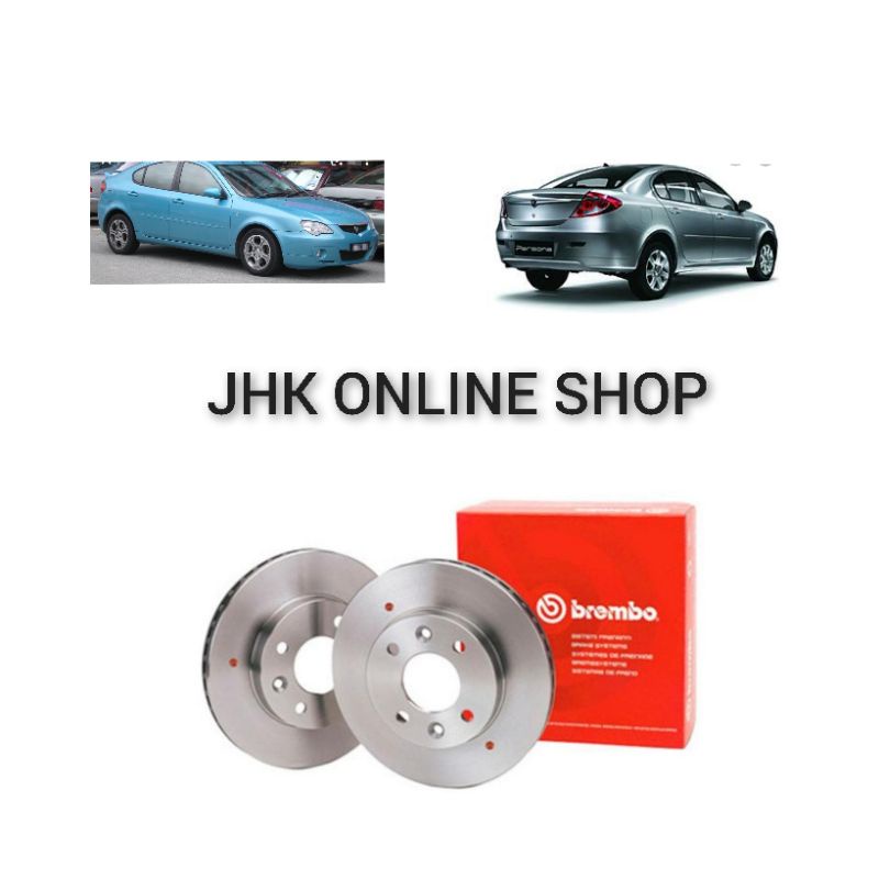 PROTON GEN2 PERSONA DISC ROTOR FRONT BRAND BREMBO(1SET 2PC) | Shopee ...