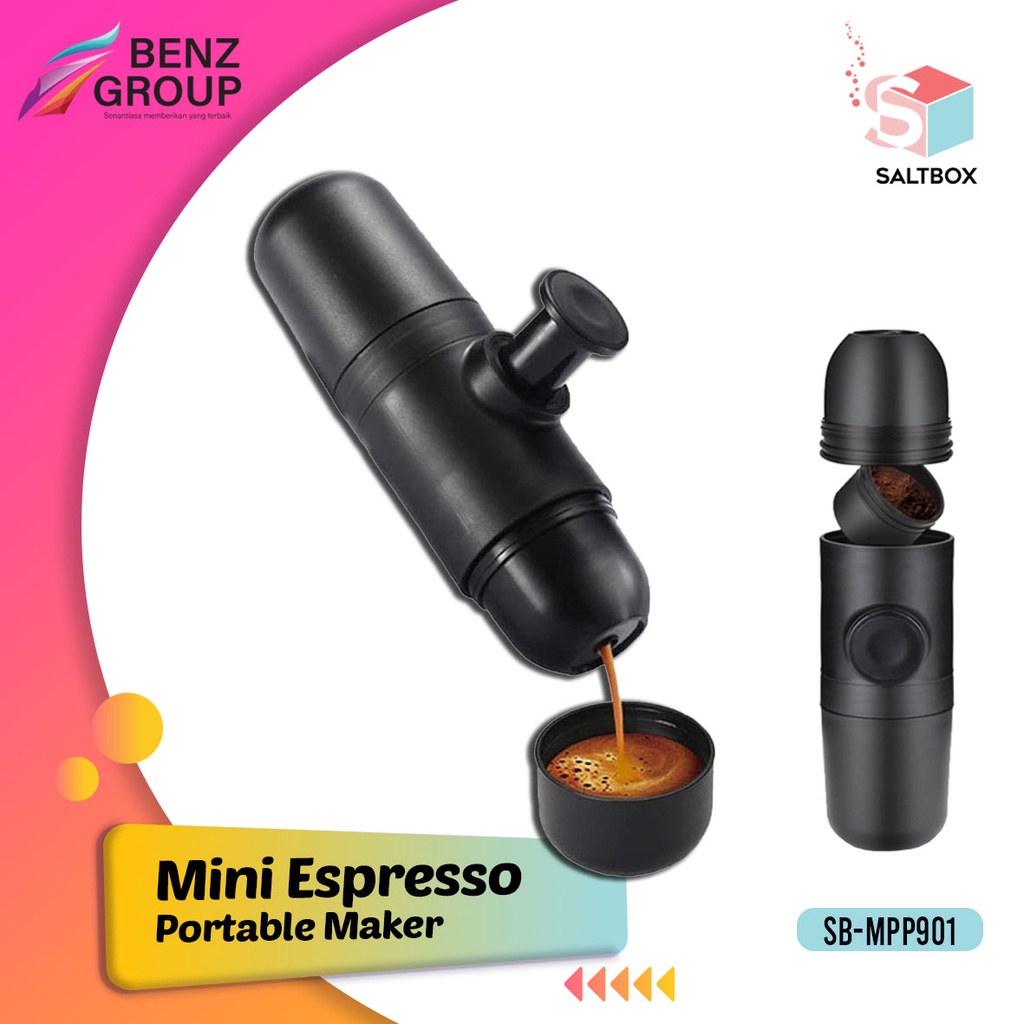 SALTBOX MINI PORTABLE COFFEE MAKER - MINI ESPRESSO MAKER PORTABLE ...