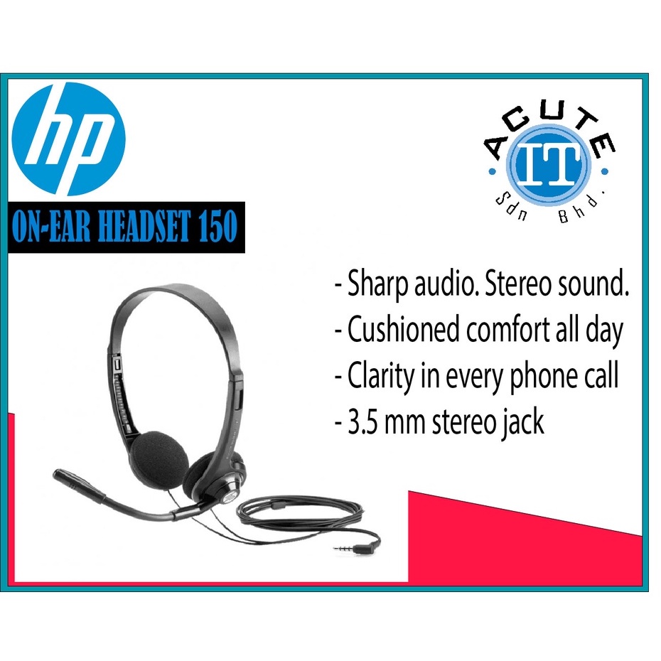 Hp boom discount mic headset 150