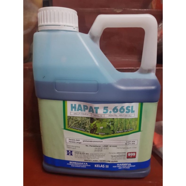 A&H Racun Rumpai Hapat 5.66 4L/Weed Killer Herbicide 4L | Shopee Malaysia