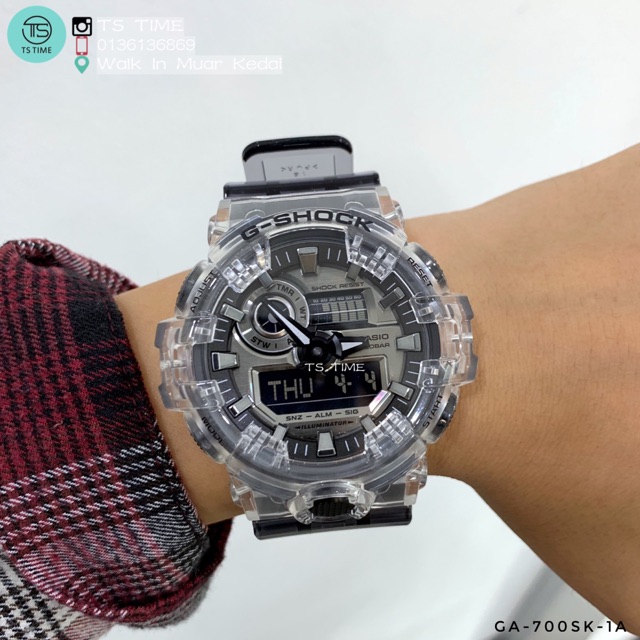 G shock skeleton ga700 best sale