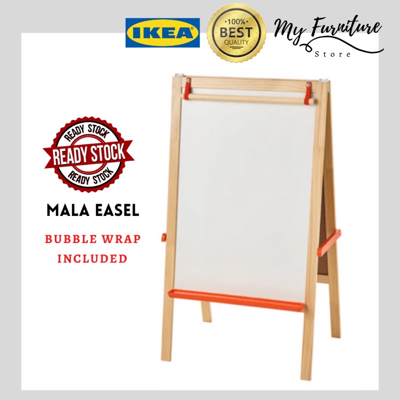 IKEA Mala Easel 2in1 Whiteboard & Chalkboard Kids Whiteboard Papan