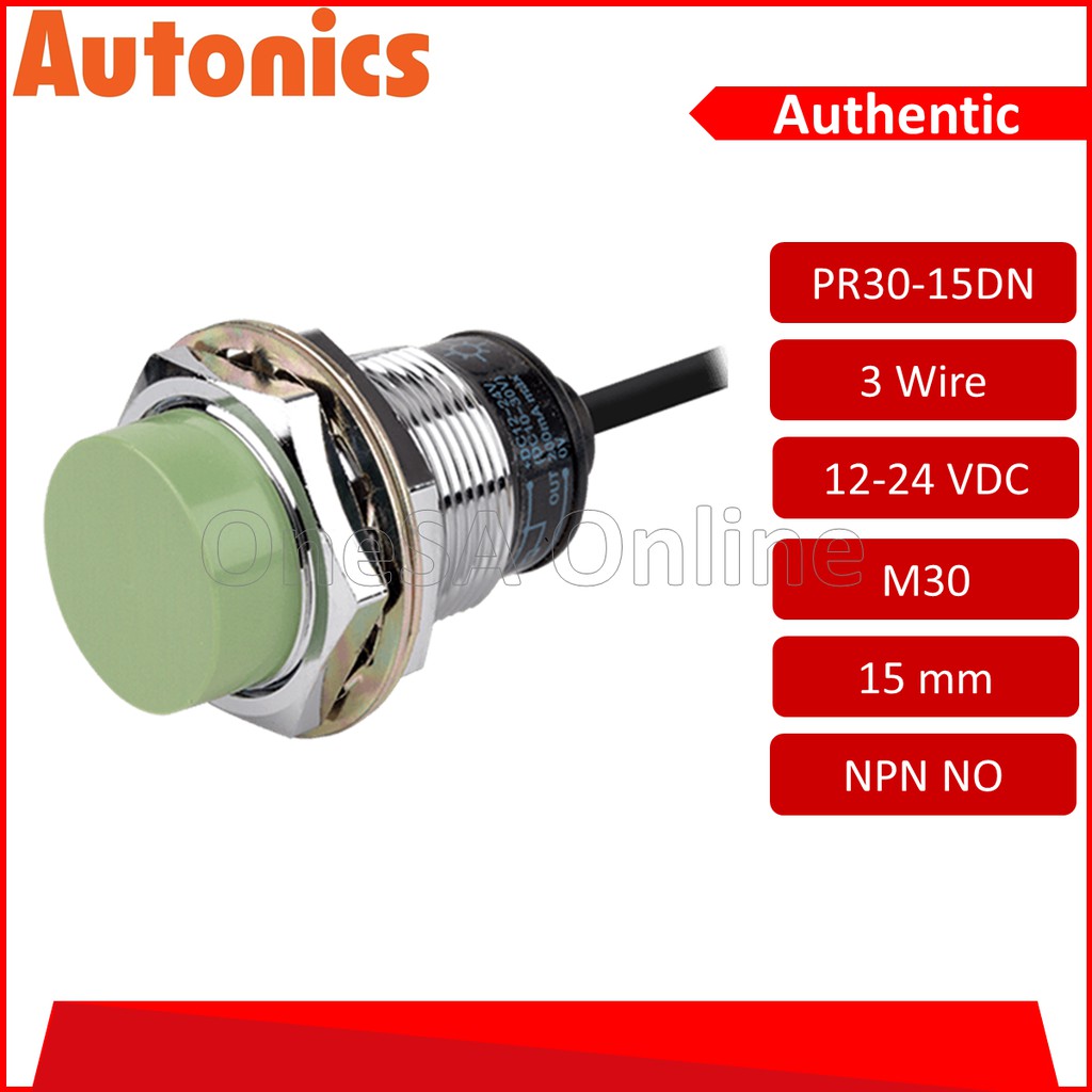 AUTONICS PROXIMITY SENSOR M30 15MM DC3 WIRE NPN NO(PR30-15DN-D12-24 ...