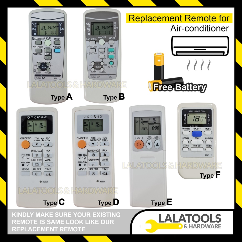 Replacement remote for MITSUBISHI Airconditioner Aircond Remote
