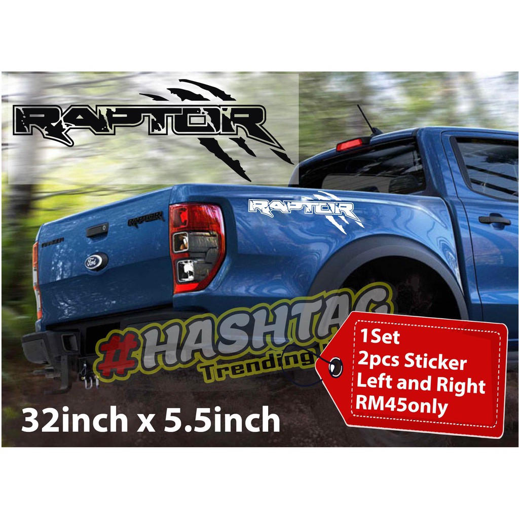 Raptor Sticker, Ford Raptor, Ford Lovers, Raptor Side Sticker | Shopee ...