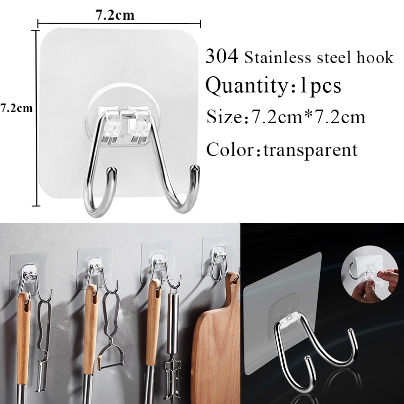 💎50 STYLE💎 Adhesive Hook Wall Hooks Multipurpose Wall Mounted Hook