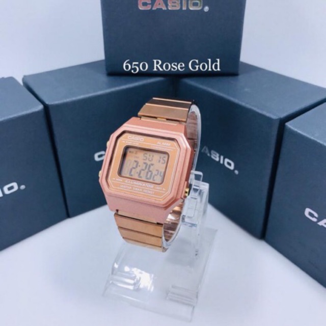 Harga jam shop casio rose gold