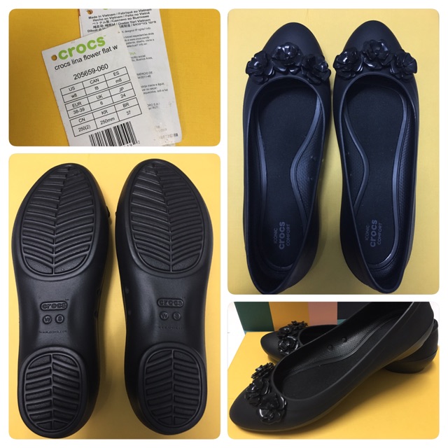 Crocs lina flower outlet flat