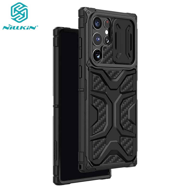 For Samsung S22 Ultra Case NILLKIN Adventurer Slide Camera Back