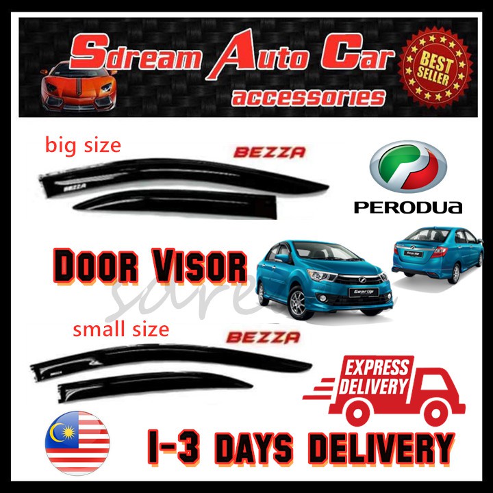 Perodua Bezza Door Visor(4 PCS) | Shopee Malaysia