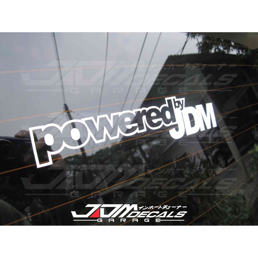 Powered by JDM Vinyl Sticker | Shopee Malaysia