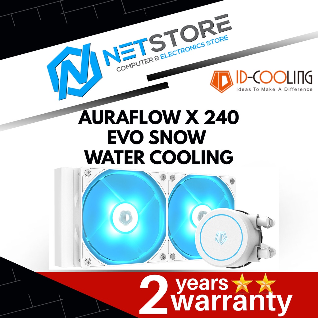 ID-COOLING AURAFLOW X 240 EVO SNOW WATER COOLING ID-CPU-AURAFLOWX240 ...
