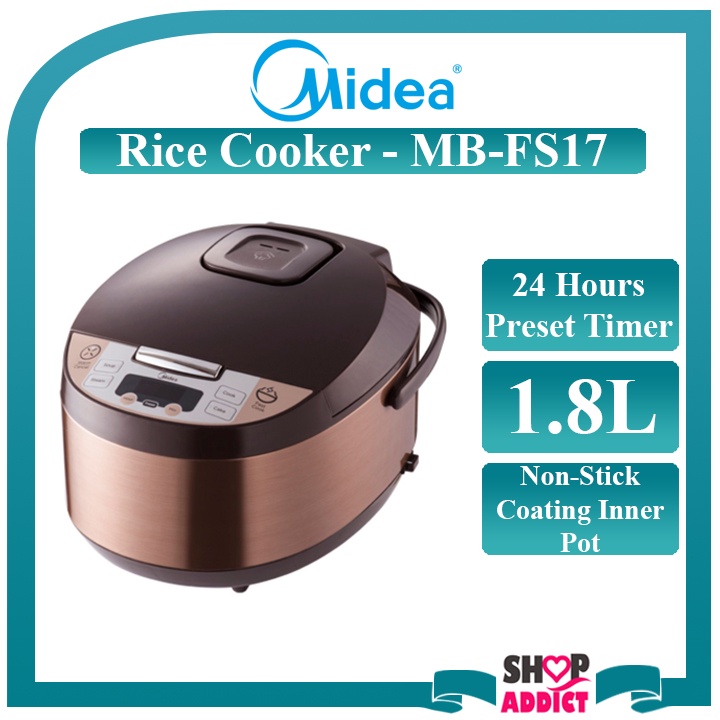 Midea 1.8L Digital Rice Cooker MB-FS17 With 24 Hours Preset Timer ...