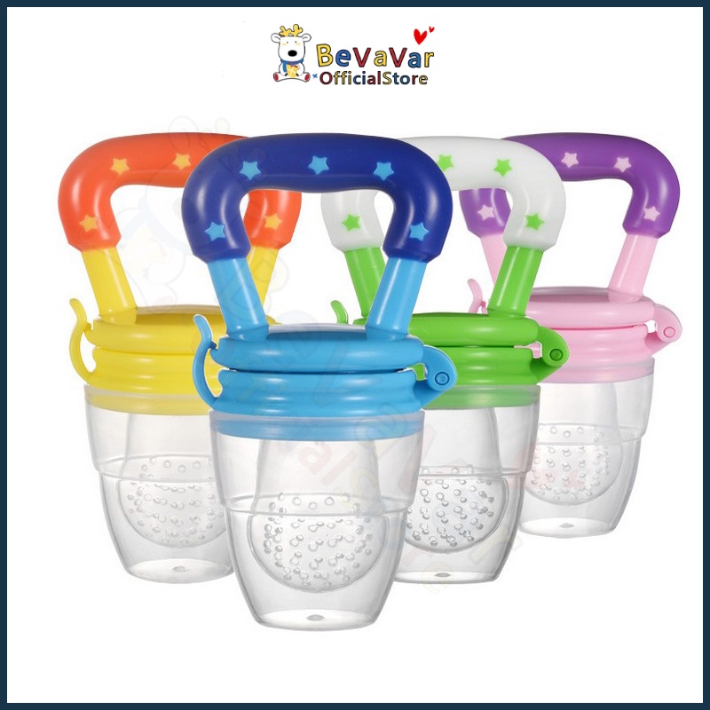 BEVAVAR Baby Silicone Pacifier Infant Fruit Vegetables Feeder Baby Bite ...