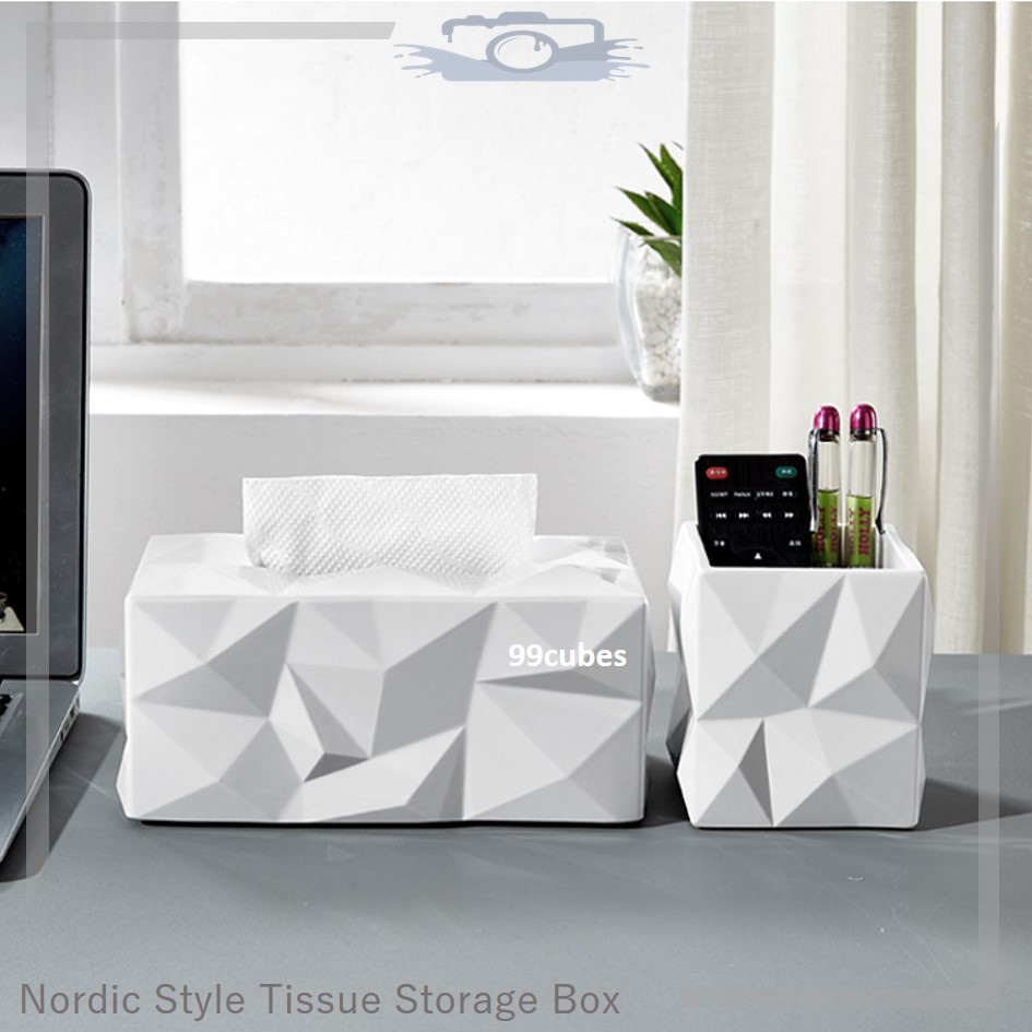 Modern Nordic Style Tissue Paper Box Storage 3D Shape Car Table Toilet ...