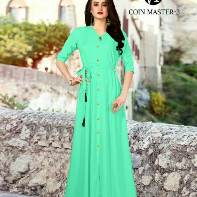 Gown type cheap kurtis