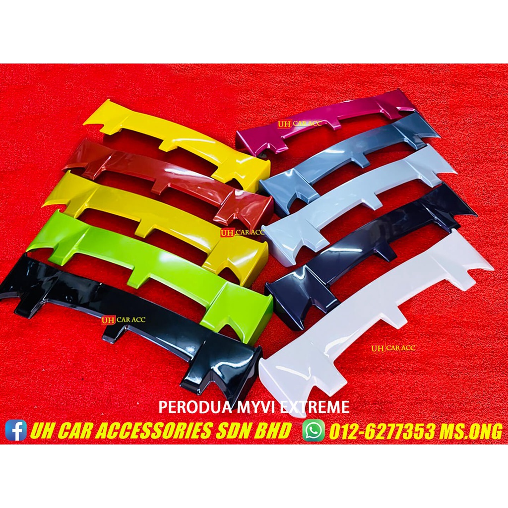 Perodua Myvi Lagi Best Icon EXTREME OEM Spoiler With Paint ABS Body Bodykit Shopee Malaysia
