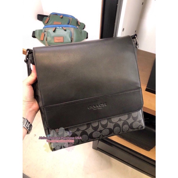 Coach Houston Map Bag in Signature Canvas Shopee Malaysia