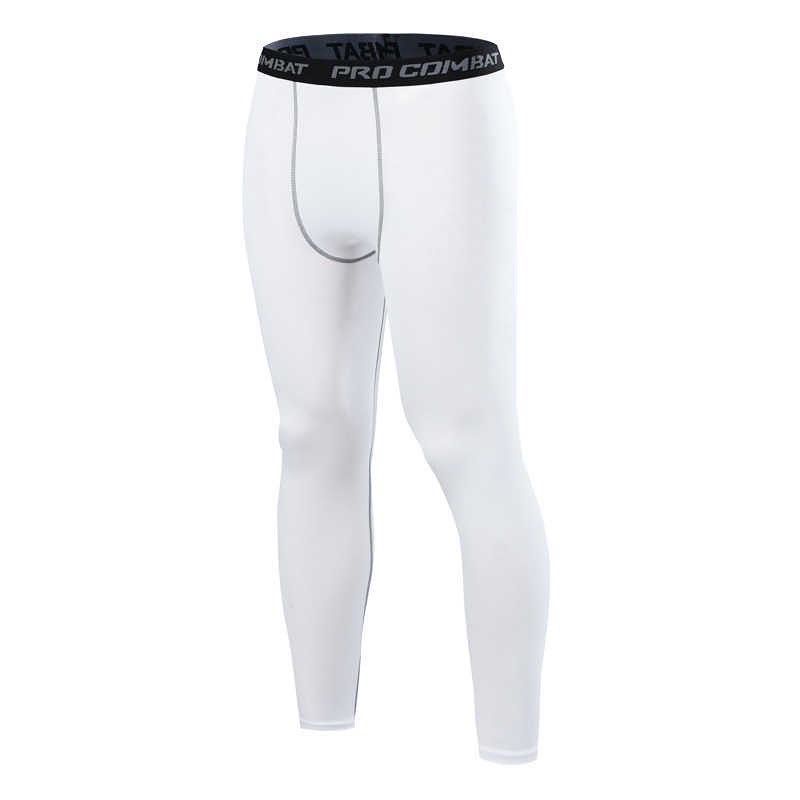 Local Seller Seluar Tight Putih Panjang ProCombat Sportswear Futsal ...