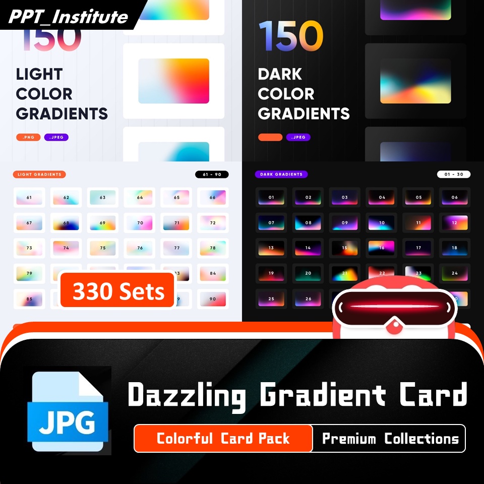🔥 Vector Design Pack - 300 Sets Dazzling Gradient Card 🔥 Premium Logo ...