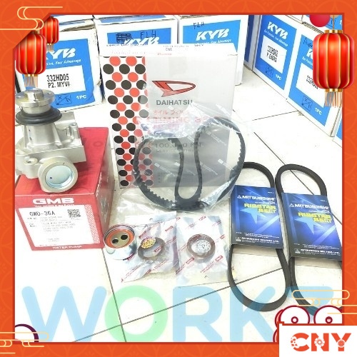 PERODUA KANCIL 660 TIMING BELT KIT SET 100,000KM *VITON OIL SEAL* GMB WATER PUMP FAN BELT