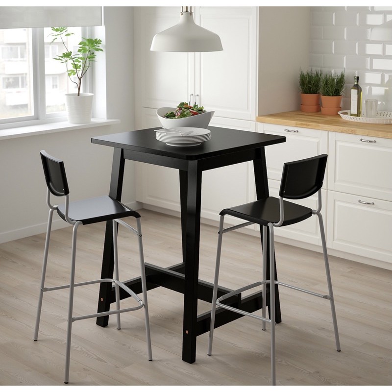 IKEA Stig Bar Stool with Backrest Kerusi Bar Kerusi Tinggi Stig Grey Shopee Malaysia