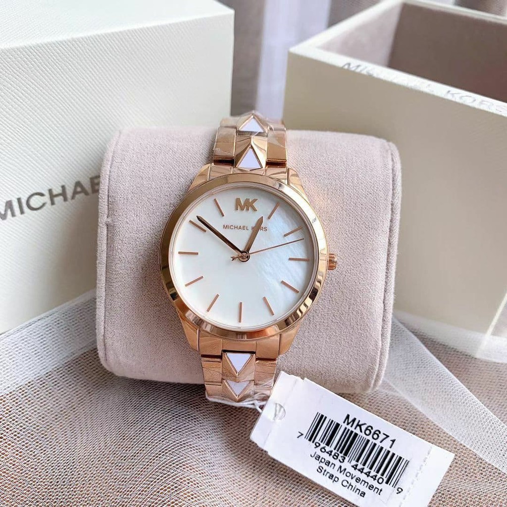 Michael Kors Runway Mercer Quartz Ladies Watch MK6671 Shopee