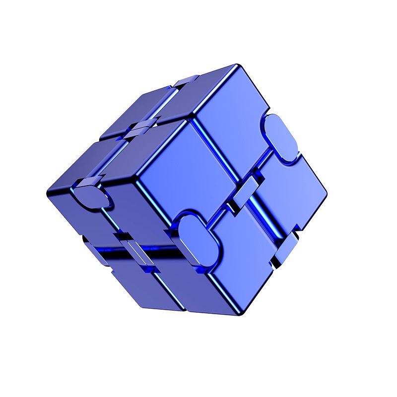 Metal Infinity Cube Anti Stress Aluminum Alloy Easy Play Office Flip ...