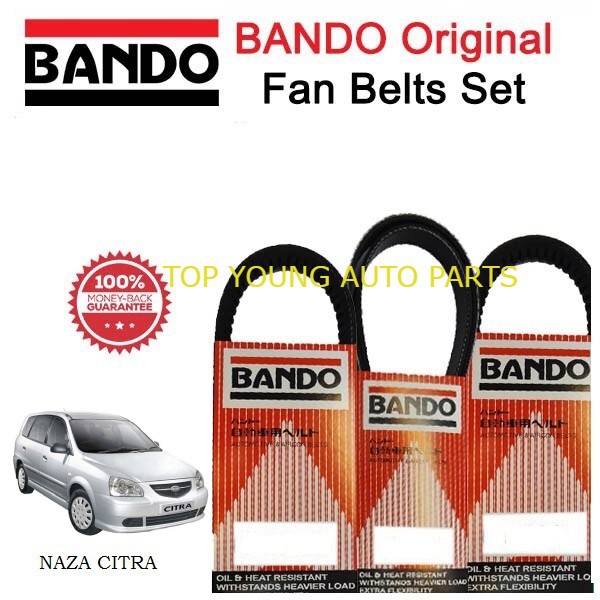 NAZA CITRA POWER STEERING , ALTERNATOR , AIR COND FAN BELT PRICE FOR 1