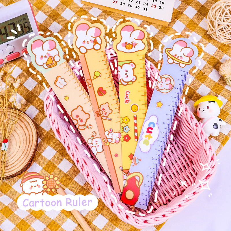 [Ready Stock] 15cm Cartoon Soft Ruler Bendable with Magnetic Student ...