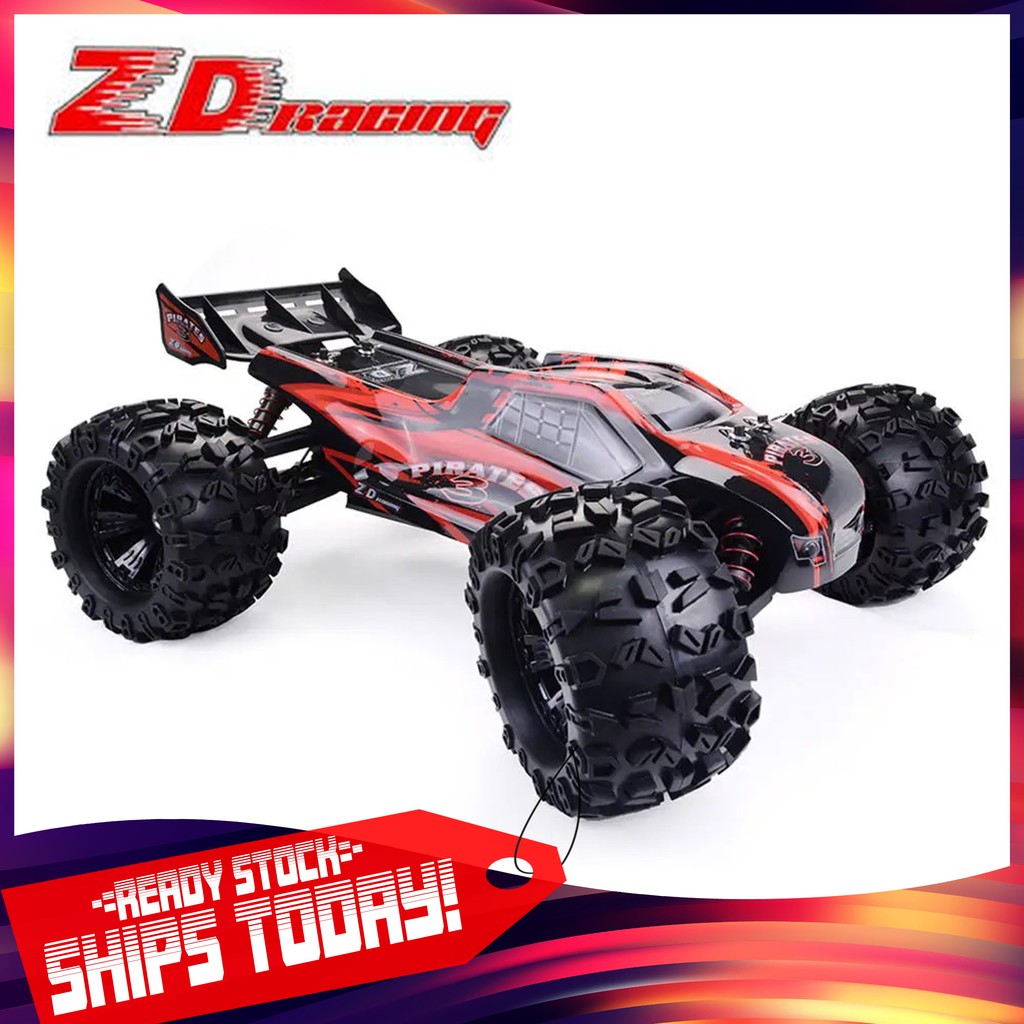 ZD Racing Truggy 9021 V3 RTR 1 8 2.4G 4WD 15KG Servo 80km h 120A Pirates ESC Brushless RC Car Electric Shopee Malaysia